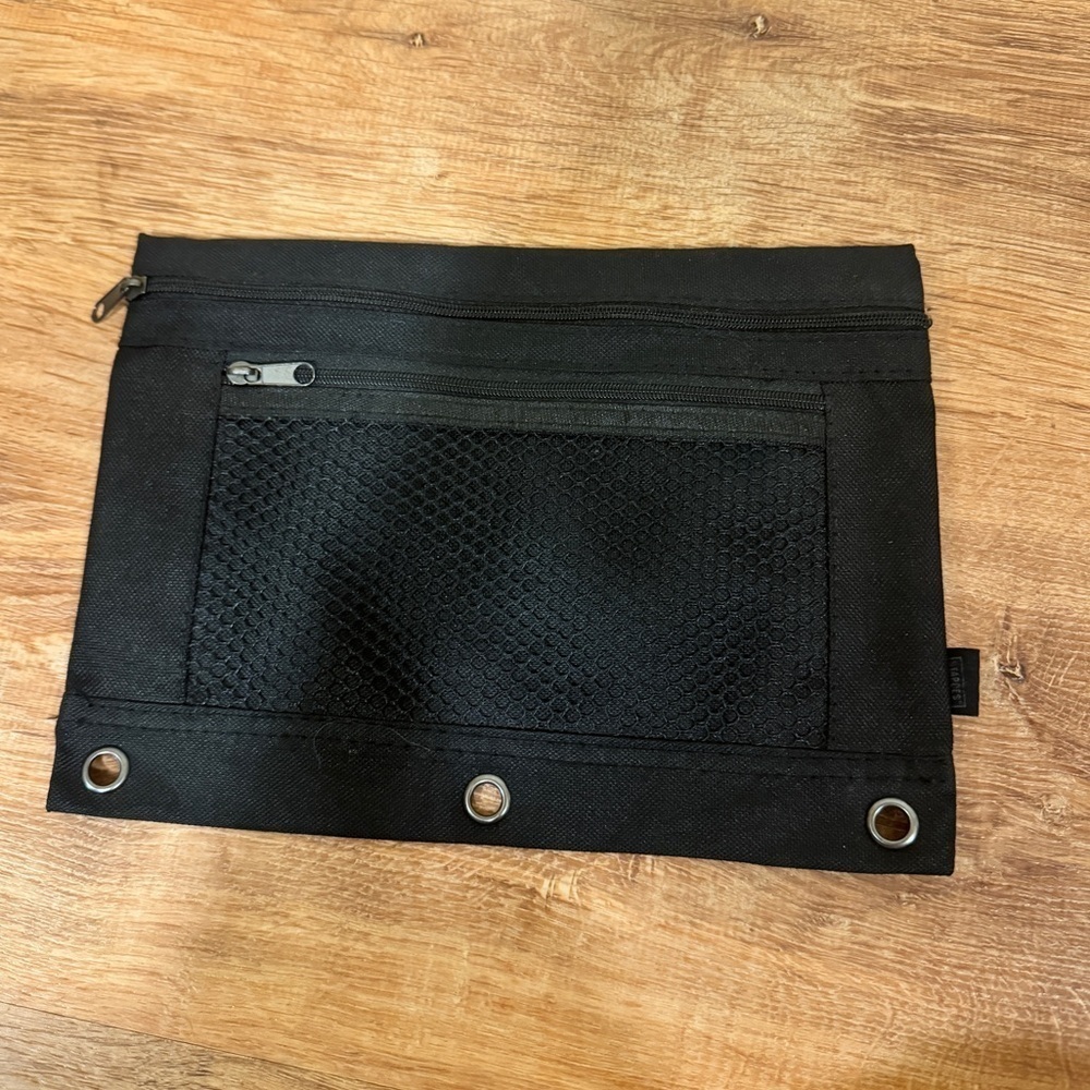 Black soft pencil case​​​​​​